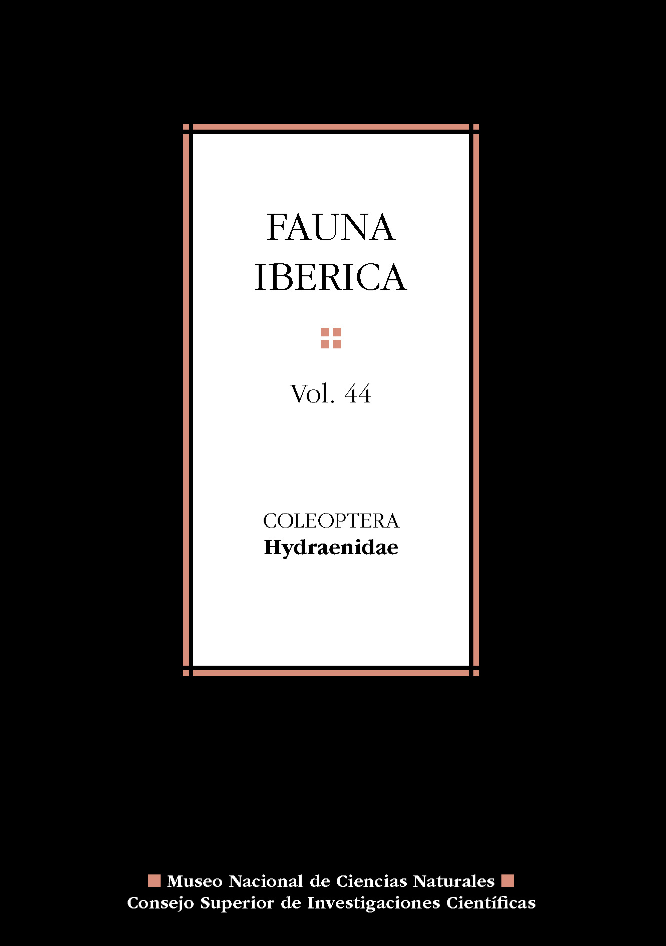 Fauna iberica vol. 44. Coleoptera. Hydraenidae