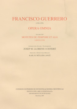 Opera Omnia. Tomo XIV. Motetes de Tempore et alia LXXVI-CVII