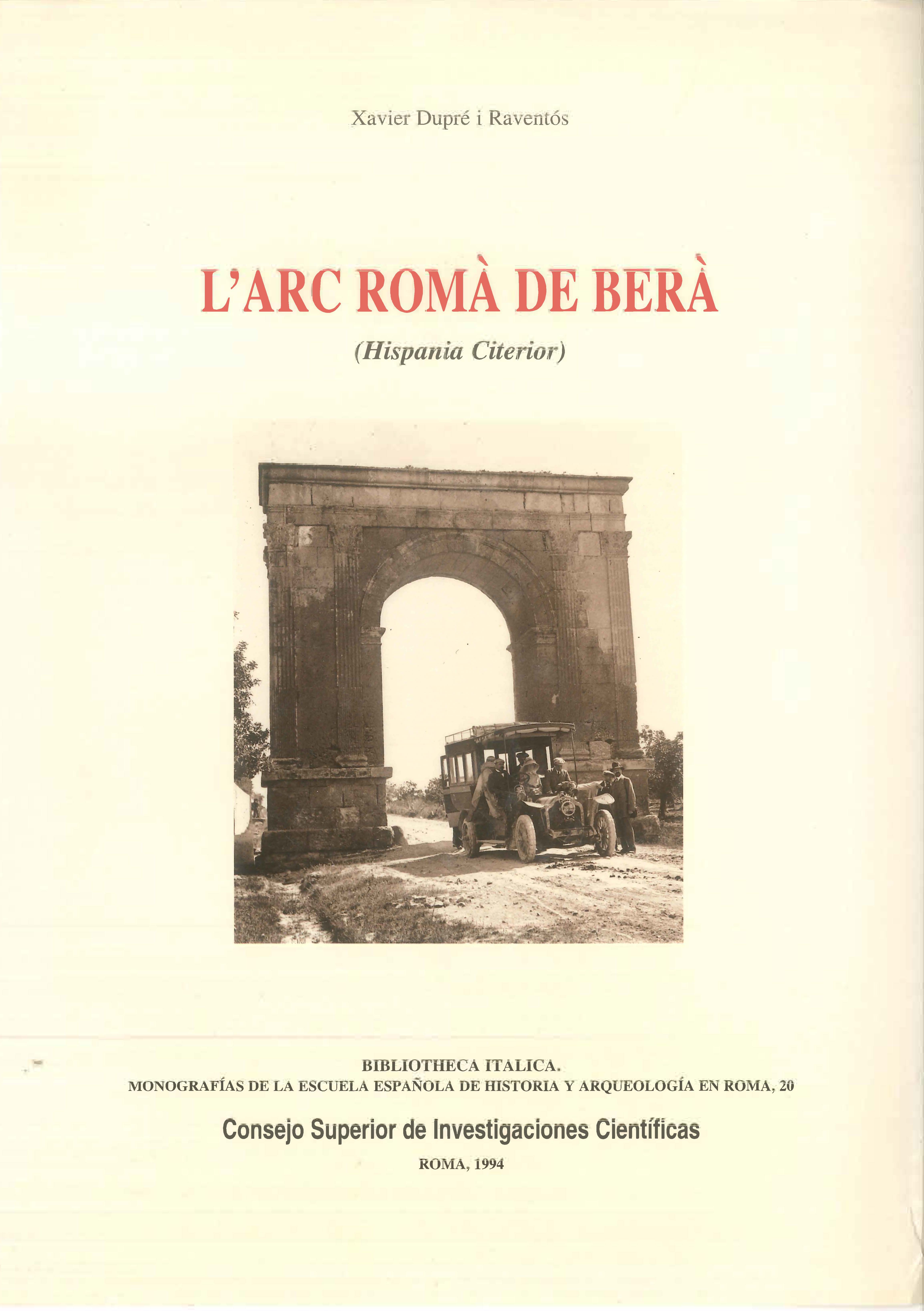 L�arc rom� de Ber� (Hispania Citerior)