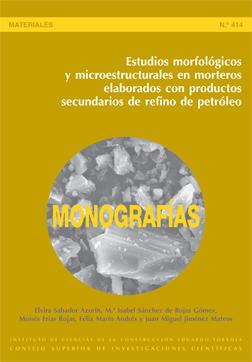 Estudios morfológicos y microestructurales en morteros elaborados con productos secundarios de refino de petróleo